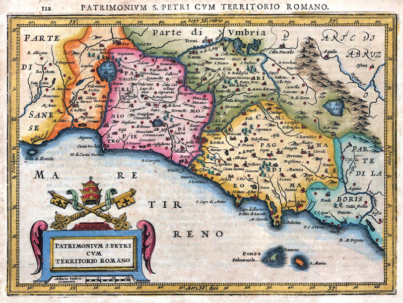 Omgeving Rome Italië 1627 Hondius